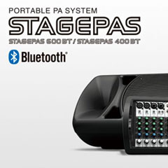金沙js93252发布两款新型号便携式扩声系统产品——STAGEPAS 400BT 以及 600BT